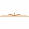 Ekena Millwork Saratoga Timber Gable Bracket, Western Red Cedar, 108"W x 22"H x 1 1/2"D x 3 1/2"F, 5/12 Pitch GBW108X22X0204SAR00SWR - alternate 2